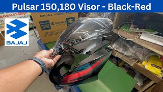 Pulsar Black Red Visor Price  Pulsar Headlight Front Fairing Price  Bajaj Pulsar 150180 Visor [upl. by Aerdua272]