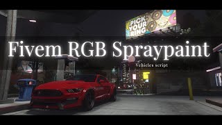 Fivem RGB Spraypaint Vehicles  Exs Script [upl. by Hamann]