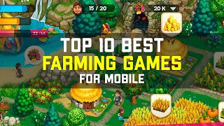 Top 10 Best Farming Games for AndroidiOS in 2024  OfflineOnline [upl. by Ydnes898]