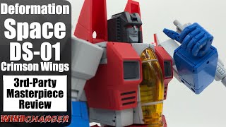 Transformers Masterpiece Review Deformation Space DS01 Crimson Wings Starscream [upl. by Tilden]