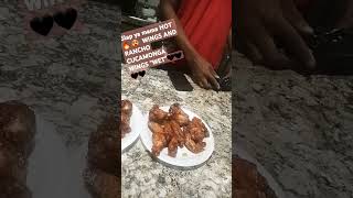 PSA WING REVIEW HOMEMADE WINGS SLAP YA MAMA HOT 🔥 AND RANCHO CUCAMONGA WINGS🖤🖤🖤 [upl. by Dodd]