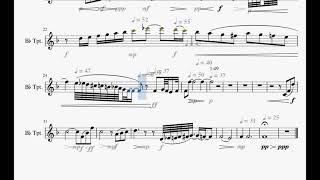 Deborahs Theme Trumpet Score with Accompaniment [upl. by Edrei783]