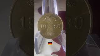 Bronze 1 Reichspfennig 1930 Deutsches Reich 🇩🇪 coin münzen shorts treasure ww2 germany [upl. by Aiksas922]