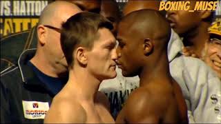 Ricky Hatton Vs Floyd Mayweather weigh in [upl. by Lizzy]