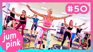 Jumpink 50  Jumping fitness class  Rebound workout fitness on trampoline [upl. by Nart]