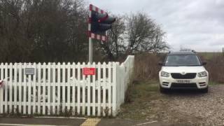 Whissendine Level Crossing Leics Sunday 26022017 [upl. by Hillhouse]