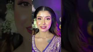 Engagement look HD makeup book your special day 7031476499 bridal kolkataartist [upl. by Giordano]