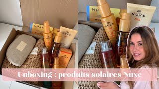 UNBOXING  Les produits solaires Nuxe 😍 [upl. by Lekcar]