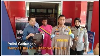 Polisi Gadungan Gelap Mata Lihat Gepokan Uang Rampas Tas Lalu Ditabrak Pick Up [upl. by Ayomat]