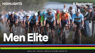 Men Elite highlights  2024 UCI Gravel World Championships [upl. by Elurd]