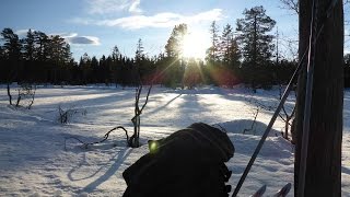 Kurze Tour querfeldein mit Langlaufski [upl. by Nerrol]