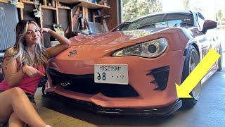 BEST CARBON FRONT LIP FOR 86INSTALL [upl. by Garretson]