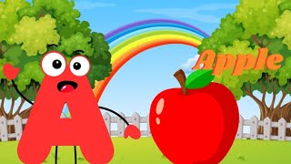 A For Apple  ABCD Alphabet Phonics Song  Nursery Rhymes amp Kids Songs [upl. by Savart]