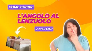 Come cucire gli angoli al lenzuolo  2 modi   misure [upl. by Atilehs163]