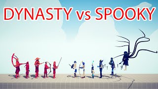 DYNASTY Team vs SPOOKY Team  Totally Accurate Battle Simulator TABS [upl. by Codi]