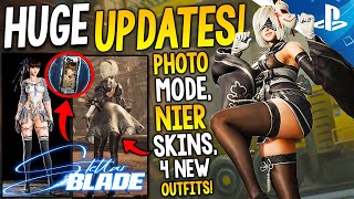 Massive NEW Stellar Blade Updates Photo Mode FINALLY NieR Automata SKINS 4 NEW Outfits  More [upl. by Akehsyt]