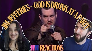 TOP TIER IMPRESSION JIM JEFFERIES  God is drunk at a party reaction [upl. by Yuhas]