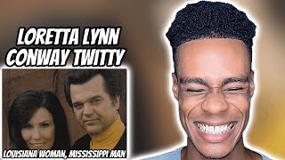 Loretta Lynn And Conway Twitty  Louisiana Woman Mississippi Man  FIRST TIME REACTION [upl. by Elison204]