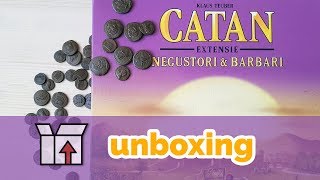 Catan  Negustori si Barbari extensie unboxing [upl. by Gerrie]