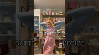 The BEST buttercream recipe for cakes 🤫 baking bakerlife recipe [upl. by Putscher]