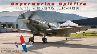 Norwegian Flying Aces Spitfire startup [upl. by Areik]