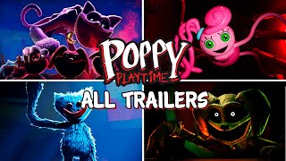 Poppy Playtime  ALL TRAILERS Chapter 1 2 3 Project Playtime Chapter 3  Official Game Trailer [upl. by Aistek]