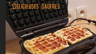 Gaufres délicieuses sans lactose et gluten l Recette facile inrattable en 10 min lTuto rapide [upl. by Alisia]