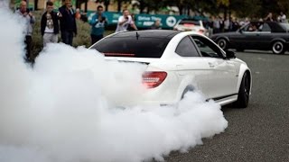 Lord Aleem Rips HUGE BURNOUT in his Mercedes C63 AMG [upl. by Eraste]