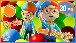 Blippi Learns Shapes  Blippi Roblox  Educational Videos for Kids [upl. by Nired709]