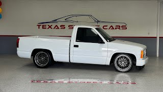 1990 GMC Sierra C1500 OBSLS Swapped all power QA1Belltech drop coilovers Sway bars SOLD [upl. by Anelrahs125]