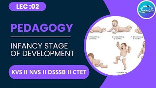 Lec 02 II Pedagogy II Infancy Stage of Child Development II KVS II NVS II CTET [upl. by Aletha]