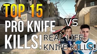 BEST CSGO KNIFE KILLS vs REAL LIFE KNIFE KILLS 🗡 [upl. by Claudianus]