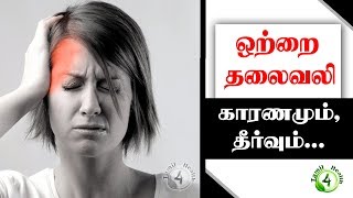 ஒற்றை தலைவலி காரணமும் தீர்வும் Oneside Headache [upl. by Martinsen958]