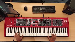 Nord Stage 3 HP76 Demo [upl. by Adyam]