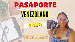 PASAPORTE VENEZOLANO PASO A PASO EXTRANJERO2024 [upl. by Lira]