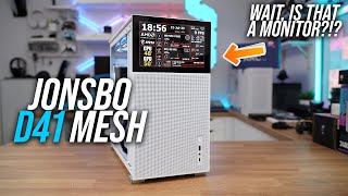 Jonsbo D41 Mesh Screen Review  A CASE WITH A MONITOR Wait what [upl. by Crowell]