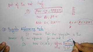 addressing modes of 8086  part13 [upl. by Sherill]