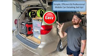 Mobile Detailing Setup  Van Simple [upl. by Yntrok30]