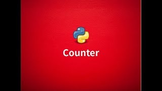 Exploring collections Counter in Python [upl. by Notelrac]