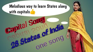 Capital SongIndian StatesSocial Science [upl. by Farah]