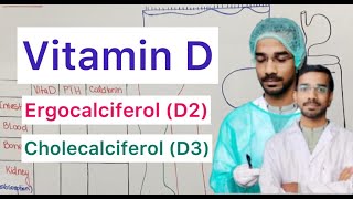 Vitamin D  Ergocalciferol D2  Cholecalciferol D3 [upl. by Acyssej]