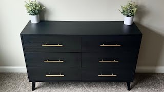 ASSEMBLY VIDEO Aiho 6 Drawer Modern Dresser [upl. by Toombs]