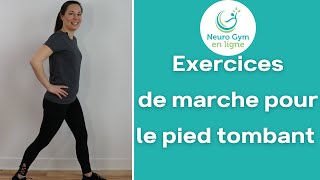 Exercices de marche pour le pied tombant │PostAVC SEP lésion médullaire et autre [upl. by Pearlstein]