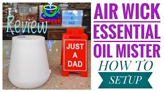 Air Wick Essential Mist Oil Diffuser REVIEW How to Setup Timer [upl. by Debera]