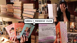 book haul unboxings amp reading romance 💌 a chatty reading vlog [upl. by Lyrahs]