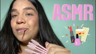 Asmr Sonidos con cepillo de cejas chewing on a mascara wand Intense Mouth Sounds nibbling [upl. by Cohby299]