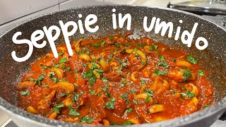 SEPPIE IN UMIDO  ricetta facile  Le ricette di Jules [upl. by Lampert]