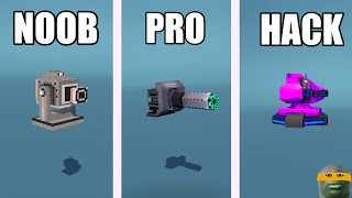 NOOB VS PRO VS HACK GUNS  Blocky cars online [upl. by Anomahs]