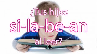 Actividad para ayudar a los niños a dejar de silabear  ¿Tus hijos silabean al leer [upl. by Vinn429]