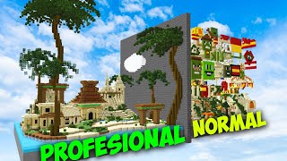 ENFRENTÉ a CONSTRUCTORES PROFESIONALES vs JUGADORES NORMALES en MINECRAFT [upl. by Wyn]